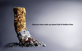 创意无限  公益广告 不要乱扔烟头 Cigarette Butts are Litter too 创意广告设计壁纸(第四辑) 广告壁纸