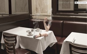 创意平面广告设计壁纸 第七集 Cigarettes smoke people WWF禁烟公益广告 创意平面广告设计壁纸(第七集) 广告壁纸