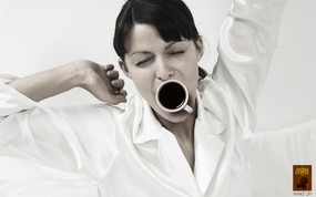  wake up Aroma 咖啡广告设计 创意无限-平面广告设计壁纸(第五辑) 广告壁纸