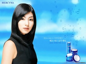 宣传壁纸 海皙蓝代言美女壁纸 Advertising Design Hercyna Advertising Celebrity 韩国HERCYNA 海皙蓝 广告壁纸