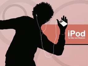  iPod 广告壁纸 ipod MP3 Desktop wallpaper iPod 矢量人物壁纸 广告壁纸