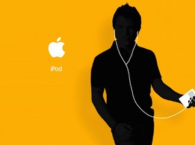  iPod 广告壁纸 ipod MP3 Desktop wallpaper iPod 矢量人物壁纸 广告壁纸