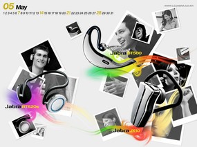 Jabra蓝牙耳机宣传壁纸 30张 蓝牙耳机壁纸 Desktop calendar of bluetooth earphones Jabra蓝牙耳机壁纸 广告壁纸