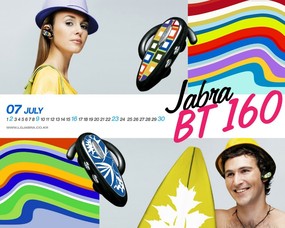 Jabra蓝牙耳机宣传壁纸 30张 蓝牙耳机壁纸 Desktop calendar of bluetooth earphones Jabra蓝牙耳机壁纸 广告壁纸