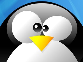 Linux 卡通企鹅壁纸  Linux penguin Desktop Wallpaper Linux 企鹅壁纸 广告壁纸