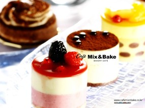 美味甜品屋 Bakery Cafe Bakery Cafe Delicious Deserts photos 美味甜品屋-Mix& Bake 广告壁纸