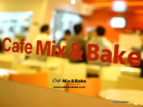 美味甜品屋 Bakery Cafe Leisure Time in Cafe Mix Bake Wallpaper 美味甜品屋-Mix& Bake 广告壁纸