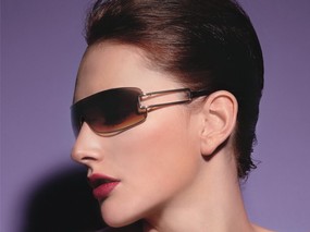 迷人电眼眼镜美女模特高清壁纸 壁纸4 迷人电眼眼镜美女模特 广告壁纸