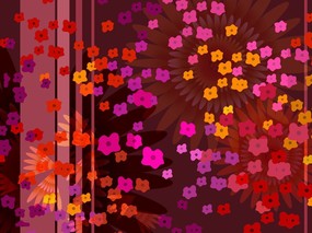 电脑花卉绘画 电脑花卉绘画 花卉壁纸
