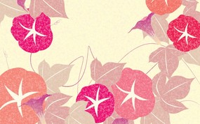  日本风格 甜美碎花图案图片 美丽碎花布 之 粉红甜美系 花卉壁纸