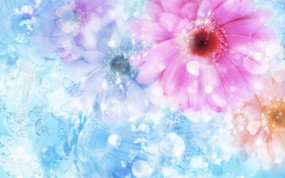 梦幻CG背景花卉 壁纸48 梦幻CG背景花卉 花卉壁纸