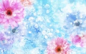  86张 7 种尺寸 Digital CG Flowers 梦幻花卉CG <br>Flowers Art desktop 梦幻CG背景花卉 花卉壁纸