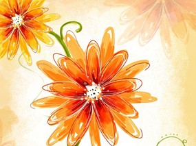 艺术风格花卉图案插画设计 艺术风格 花的图案设计 1600 1200 艺术风格花卉图案插画设计(第二集) 花卉壁纸