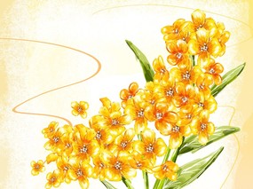 艺术风格花卉图案插画设计 花卉插图 花卉背景插画 1600 1200 艺术风格花卉图案插画设计(第二集) 花卉壁纸