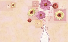  花卉图案设计 抽象花卉图案壁纸 艺术与抽象花卉壁纸 花卉壁纸