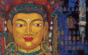 藏族祥巴版画 壁纸10 藏族祥巴版画 绘画壁纸