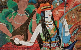 藏族祥巴版画 壁纸14 藏族祥巴版画 绘画壁纸