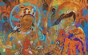 藏族祥巴版画 壁纸31 藏族祥巴版画 绘画壁纸
