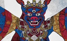 藏族祥巴版画 壁纸34 藏族祥巴版画 绘画壁纸