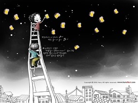 韩国HARU插画作品 第二辑 壁纸8 韩国HARU插画作品 绘画壁纸