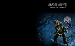 Iron Maiden 重金属乐队专辑插画壁纸 A Matter of Life and Death Iron Maiden 重金属乐队黑暗插画 Iron Maiden 重金属乐队专辑插画壁纸 绘画壁纸