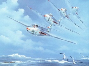  手绘二战战斗机图片 Art Air Combat Art Airplane Picture 空战绘画壁纸(四)手绘战斗机图片 绘画壁纸