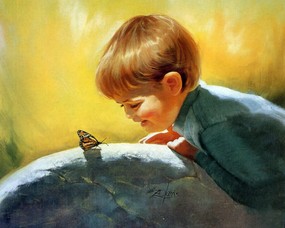 令人怀念的美好童年油画壁纸 壁纸29 令人怀念的美好童年油 绘画壁纸
