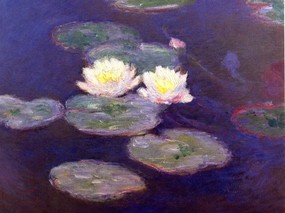 印象派画家 壁纸 莫奈油画壁纸 睡莲 Water Lilies 1600 1200 莫奈 Claude Monet 绘画作品 绘画壁纸