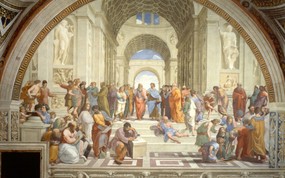 世界名画壁纸欣赏 Fine Art Painting Raphael The School of Athens c 1510 11 Vatican Apostolic Palace 世界名画壁纸(三) 绘画壁纸