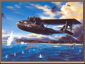 手绘二战飞机 壁纸5 手绘二战飞机 绘画壁纸