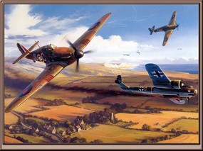 手绘二战飞机 壁纸6 手绘二战飞机 绘画壁纸