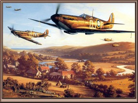 手绘二战飞机 壁纸12 手绘二战飞机 绘画壁纸
