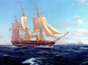手绘帆船 1 36 手绘其他 手绘帆船 第一辑 绘画壁纸