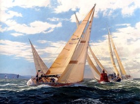 手绘帆船 1 31 手绘其他 手绘帆船 第一辑 绘画壁纸