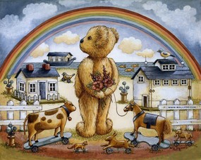 泰迪熊珍藏绘本 第一辑 泰迪熊挂历插画 泰迪熊壁纸 泰迪熊珍藏绘本(第一辑) 绘画壁纸