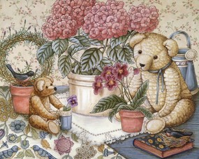 泰迪熊珍藏绘本 第一辑 泰迪熊精美绘画 泰迪熊壁纸 泰迪熊珍藏绘本(第一辑) 绘画壁纸
