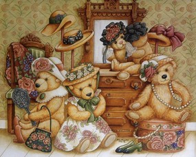 泰迪熊珍藏绘本 第一辑 泰迪熊童话手绘 泰迪熊壁纸 泰迪熊珍藏绘本(第一辑) 绘画壁纸