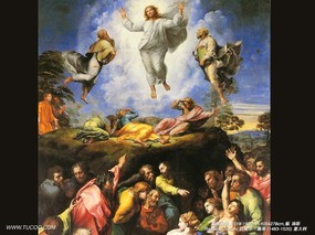 世界名画壁纸  世界名画 拉斐尔作品 基督显圣 Raffaello Sanzio Art Paintings 文艺复兴绘画 Raffaello Sanzio 拉斐尔·桑乔作品集 绘画壁纸