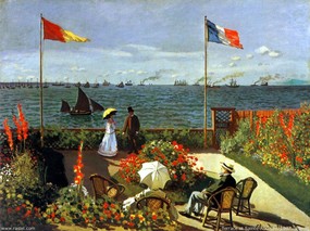 世界经典名画壁纸  莫奈作品莫奈油画壁纸 Claude Monet Art Paintings Wallpaper 印象派画家 Claude Monet 克劳德·莫奈作品 绘画壁纸
