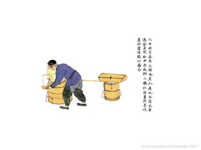 中国古代民俗 绘画壁纸