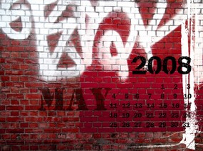 2008年5月创意日历壁纸 2008年5月创意日历壁纸 节日壁纸
