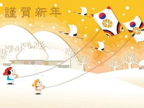 欢乐鼠年春节壁纸 欢乐鼠年新春桌面壁纸 节日壁纸