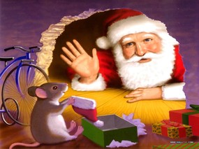 老鼠过圣诞专辑 老鼠过圣诞壁纸 节日壁纸