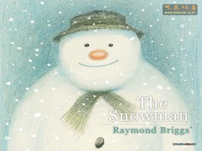  圣诞节雪人插画图片 Christmas Snowman Wallpaper 圣诞节雪人壁纸 节日壁纸