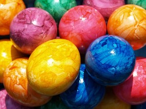  1600 1200 五彩复活蛋 复活节彩蛋图片 Easter Eggs Decoration picture 五彩缤纷复活节壁纸 节日壁纸
