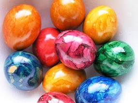  1600 1200 五彩复活蛋 复活节彩蛋图片 Easter Eggs Decoration picture 五彩缤纷复活节壁纸 节日壁纸