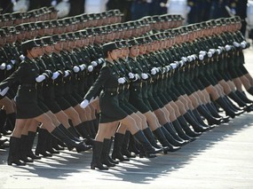 2009年国庆大阅兵女兵风姿壁纸 壁纸17 2009年国庆大阅兵 军事壁纸