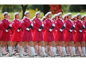 国庆60周年阅兵女兵壁纸 国庆60周年阅兵女兵壁纸 军事壁纸
