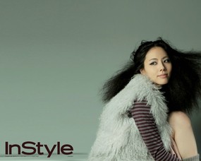  时尚杂志美女模特壁纸 韩国Instyle 封面模特壁纸(第三辑) 明星壁纸