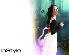  韩国Instyle 美女模特壁纸 韩国Instyle 封面模特壁纸(二) 明星壁纸